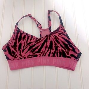 Victorias Secret Pink Active Ultimate Lightly Lined Sports Bra Y2K Tie Dye Small